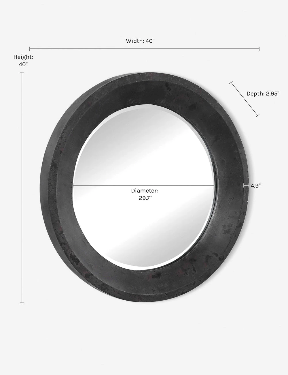 Lulu And Georgia Othello Round Mirror 5 Lulu And Georgia Othello Round Mirror