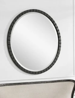 Lulu And Georgia Auguste Round Mirror Curved + Rounded
