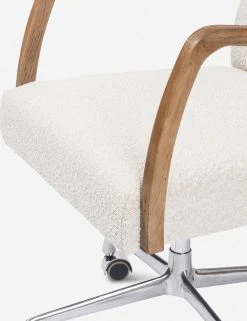 Lulu And Georgia Bouclé + Textural Fabric Camden Office Chair 42 Lulu And Georgia Bouclé + Textural Fabric Camden Office Chair