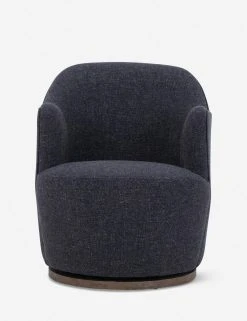 Lulu And Georgia Margie Swivel Chair Curved + Rounded