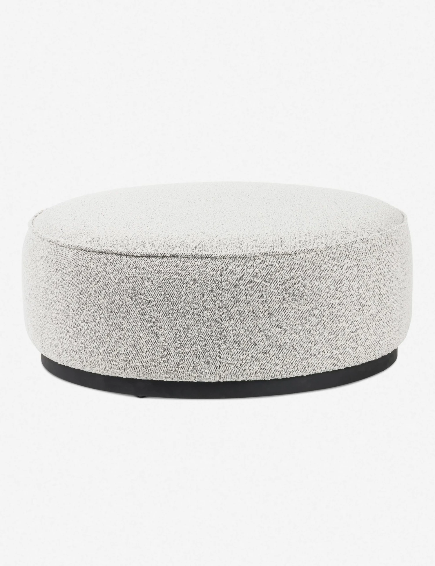 Lulu And Georgia Aldora Round Ottoman Bouclé + Textural Fabric 8 Lulu And Georgia Aldora Round Ottoman Bouclé + Textural Fabric