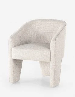 Lulu And Georgia Bouclé + Textural Fabric Meryl Dining Chair