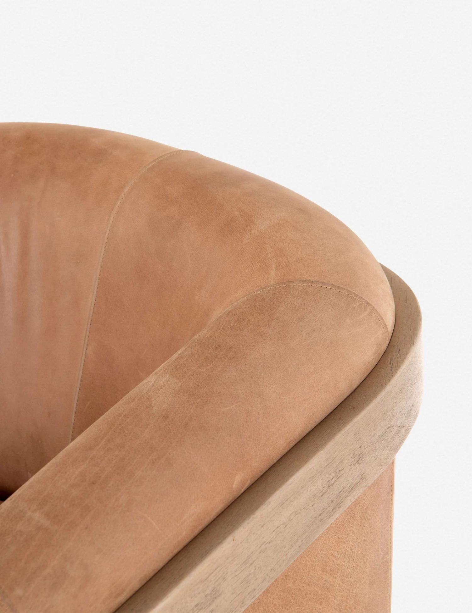 Lulu And Georgia Gianni Leather Accent Chair Curved + Rounded 8 Lulu And Georgia Gianni Leather Accent Chair Curved + Rounded