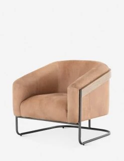 Lulu And Georgia Gianni Leather Accent Chair Curved + Rounded 11 Lulu And Georgia Gianni Leather Accent Chair Curved + Rounded