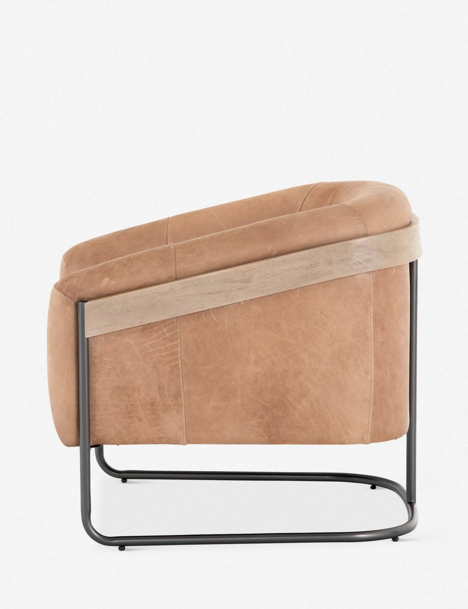 Lulu And Georgia Gianni Leather Accent Chair Curved + Rounded 5 Lulu And Georgia Gianni Leather Accent Chair Curved + Rounded