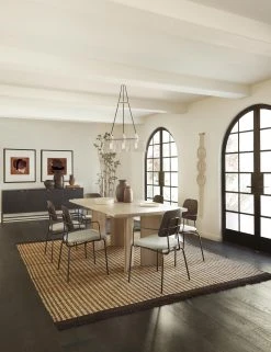 Lulu And Georgia Bryn Jute Rug, Natural And Espresso Malene Barnett Kindred Collection