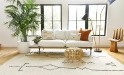 Lulu And Georgia Moroccan Flatweave Rug, Black And Natural By Sarah Sherman Samuel Sarah Sherman Samuel Collection