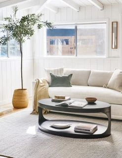 Lulu And Georgia Leigha Oval Coffee Table Curved + Rounded