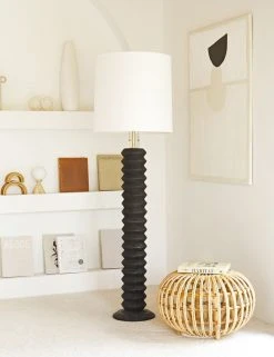 Lulu And Georgia Lighting Regina Andrew Accordion Floor Lamp, Ebony
