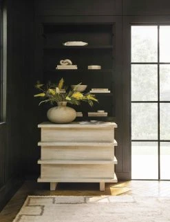 Lulu And Georgia Corliss 3-Drawer Dresser, White Wash Furniture