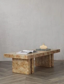 Lulu And Georgia Brisa Burl Wood Coffee Table