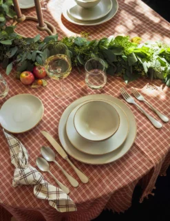 Lulu And Georgia Costa Nova Augusta Cereal Bowls (Set Of 6), Natural/Gold Kitchen + Dining