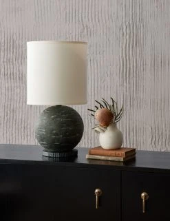 Lulu And Georgia Bethea Sphere Table Lamp, Limestone