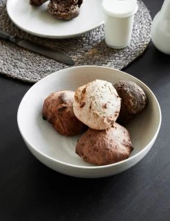 Lulu And Georgia Weilan Low Serving Bowl, Black/Brown