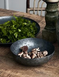 Lulu And Georgia Weilan Low Serving Bowl, Black/Brown