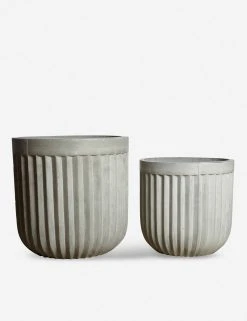Lulu And Georgia Willis Concrete Planters (Set Of 2)