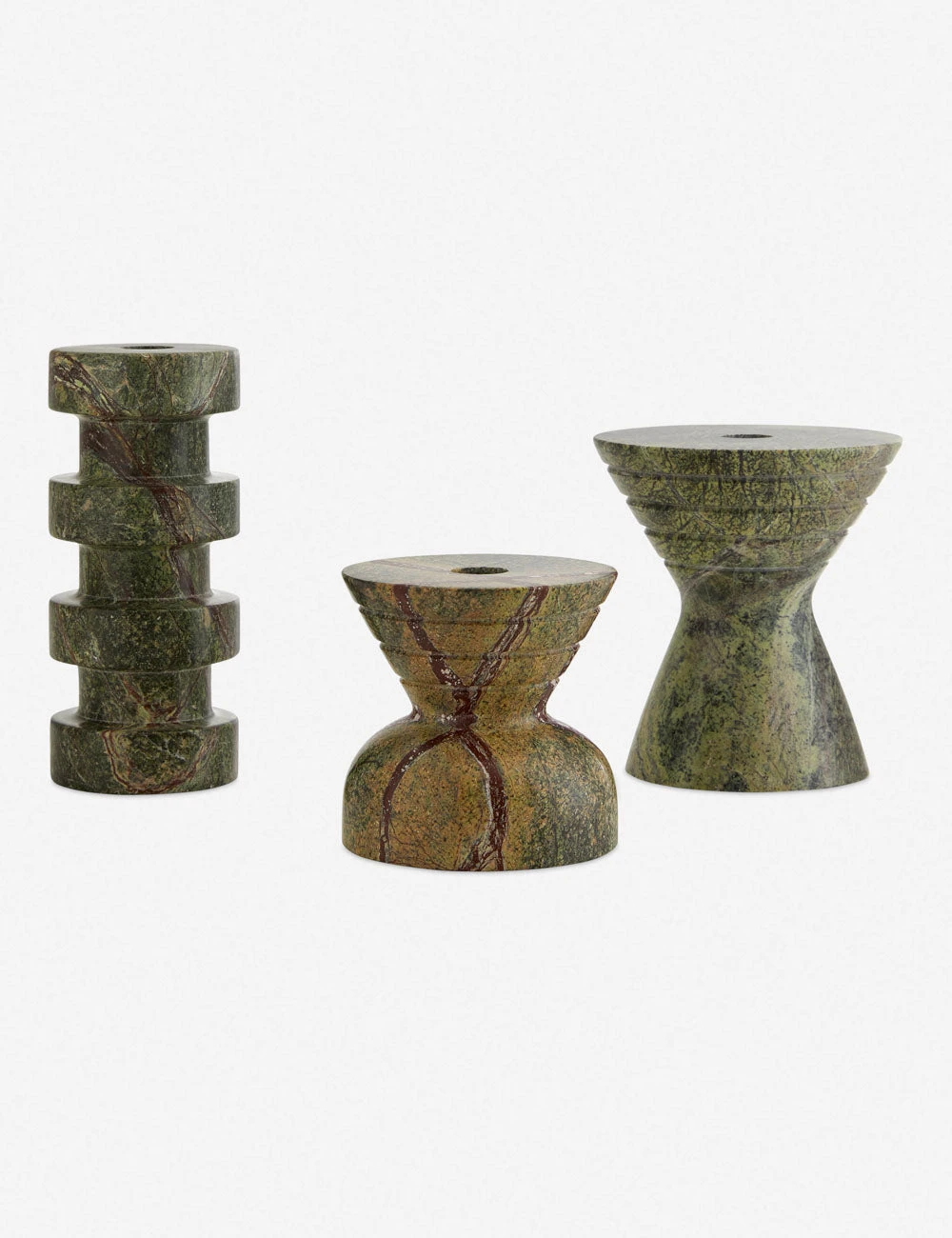 Lulu And Georgia Lopez Candleholders (Set Of 3) By Arteriors New 3 Lulu And Georgia Lopez Candleholders (Set Of 3) By Arteriors New