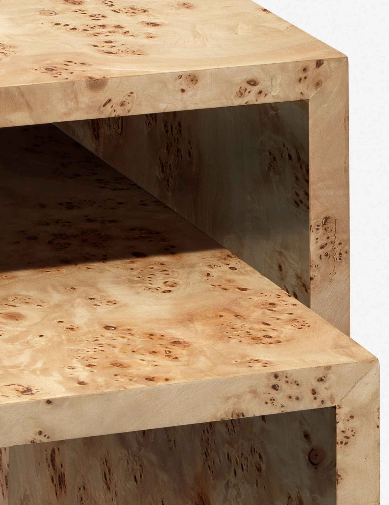 Lulu And Georgia Furniture Raisa Burl Wood Nesting Side Tables (Set Of 2) 4 Lulu And Georgia Furniture Raisa Burl Wood Nesting Side Tables (Set Of 2)