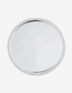Lulu And Georgia Curved + Rounded Regina Andrew Mother-of-Pearl Round Mirror
