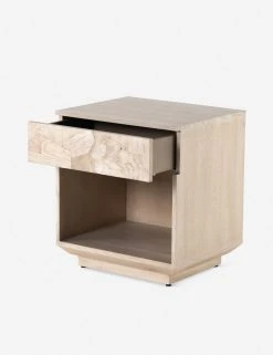 Lulu And Georgia Burl Wood Moneo Nightstand