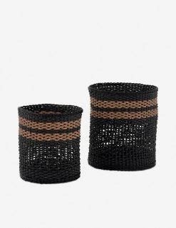 Lulu And Georgia Suni Indoor/Outdoor Baskets (Set Of 2) Outdoor Collection