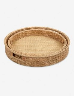 Lulu And Georgia Malaya Nesting Trays (Set Of 2) New