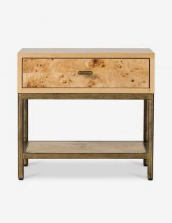 Lulu And Georgia Lorca Burl Wood Side Table
