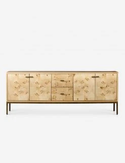 Lulu And Georgia Lorca Burl Wood Media Console