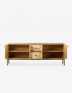 Lulu And Georgia Lorca Burl Wood Media Console