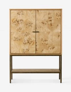 Lulu And Georgia Lorca Burl Wood Cabinet New