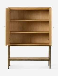 Lulu And Georgia Lorca Burl Wood Cabinet New