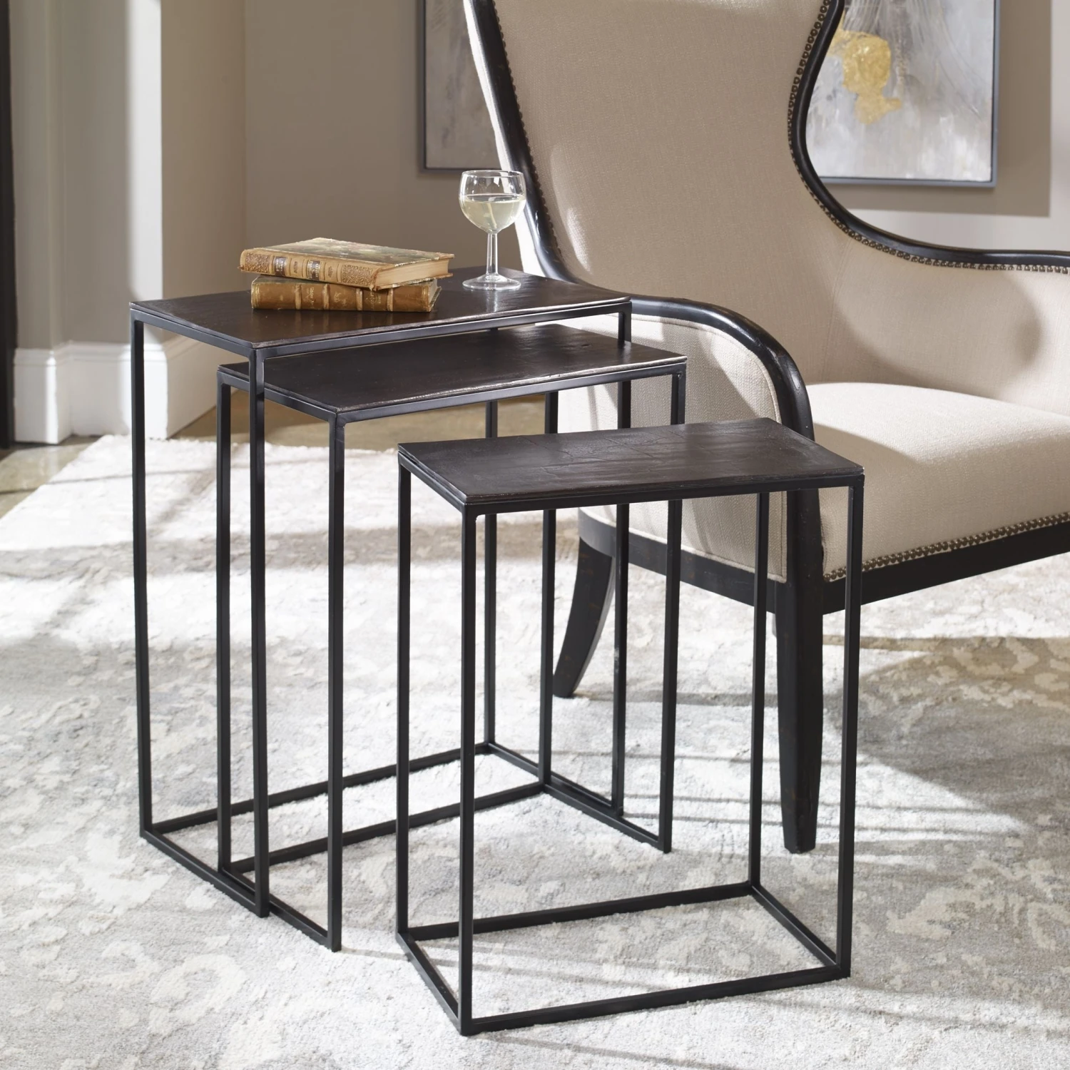 Lulu And Georgia Loletta Nesting Tables (Set Of 3) 5 Lulu And Georgia Loletta Nesting Tables (Set Of 3)