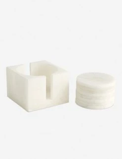 Lulu And Georgia New Ofeliah Alabaster Coasters (Set Of 8)