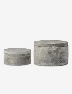 Lulu And Georgia Rimini Lidded Boxes (Set Of 2) New