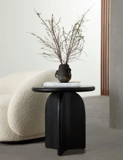 Lulu And Georgia Ada Round Side Table, Black