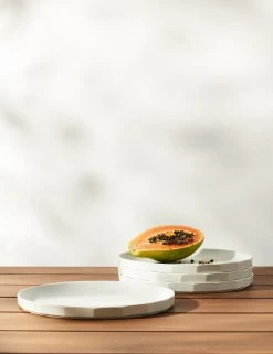 Lulu And Georgia Outdoor Collection Alfresco Bamboo Dinner Plates (Set Of 4)