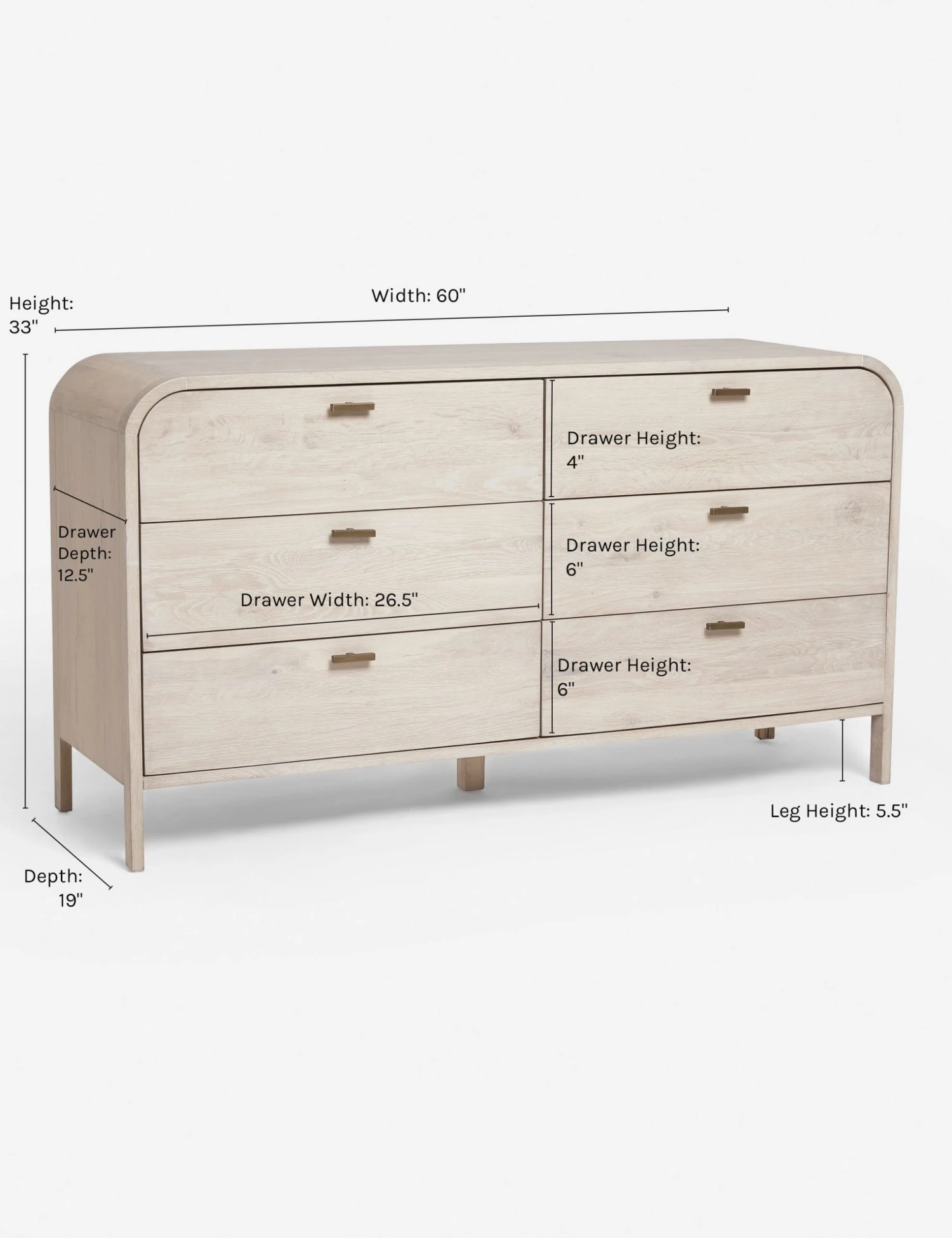 Lulu And Georgia Brooke 6-Drawer Dresser 12 Lulu And Georgia Brooke 6-Drawer Dresser