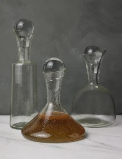 Lulu And Georgia Gillmore Decanters (Set Of 3) By Arteriors Curved + Rounded