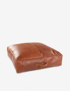 Lulu And Georgia Earth Tones Carlson Leather Floor Pillow