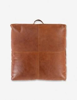 Lulu And Georgia Earth Tones Carlson Leather Floor Pillow