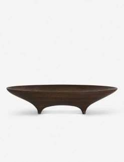 Lulu And Georgia Black Walnut Oval Footed Vessel By Namu Home Goods 11 Lulu And Georgia Black Walnut Oval Footed Vessel By Namu Home Goods