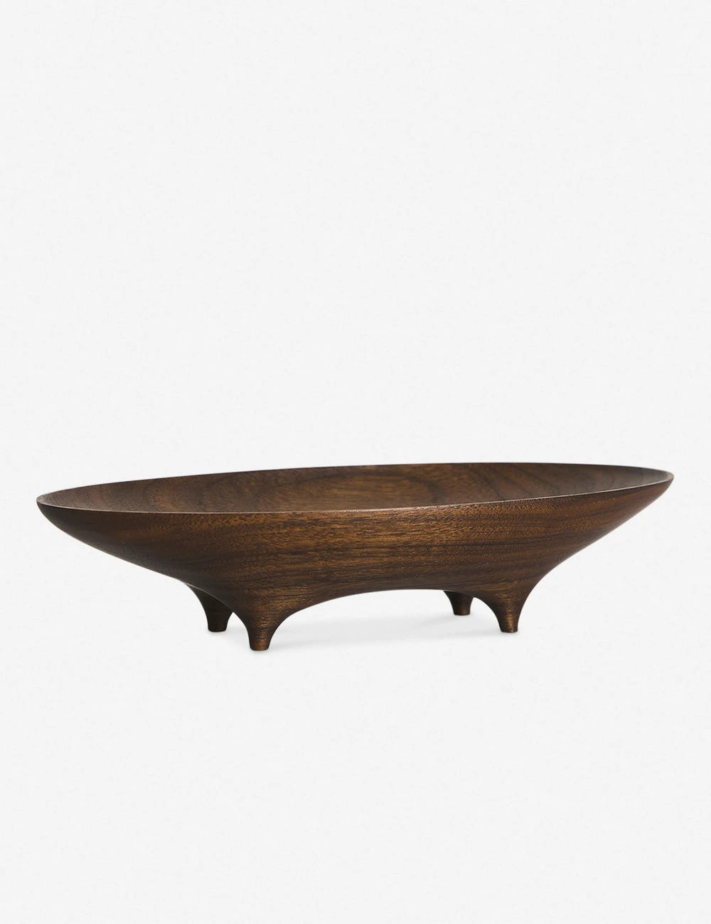 Lulu And Georgia Black Walnut Oval Footed Vessel By Namu Home Goods 3 Lulu And Georgia Black Walnut Oval Footed Vessel By Namu Home Goods