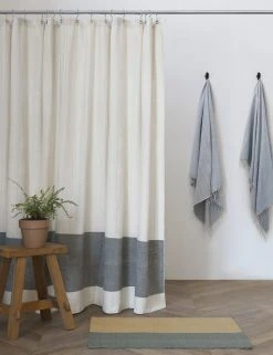 Lulu And Georgia Bolé Road Textiles Karo Shower Curtain, Sable