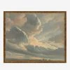 Lulu And Georgia 'Study Of Clouds With A Sunset Near Rome' Wall Art By Simon Alexandre Clement Denis 2 Lulu And Georgia 'Study Of Clouds With A Sunset Near Rome' Wall Art By Simon Alexandre Clement Denis