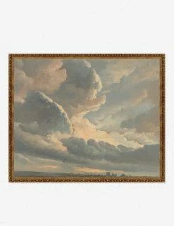 Lulu And Georgia 'Study Of Clouds With A Sunset Near Rome' Wall Art By Simon Alexandre Clement Denis