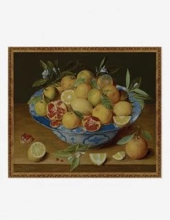 Lulu And Georgia 'Still Life With Lemons, Oranges, And A Pomegranate' Wall Art By Jacob Van Hulsdonck