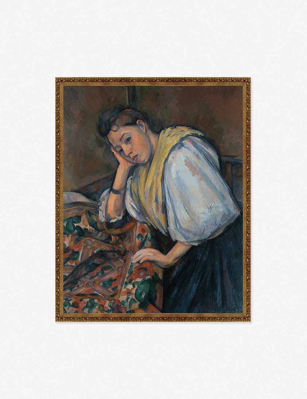 Lulu And Georgia 'Young Italian Woman At A Table' Wall Art By Paul Cezanne Walls 5 Lulu And Georgia 'Young Italian Woman At A Table' Wall Art By Paul Cezanne Walls