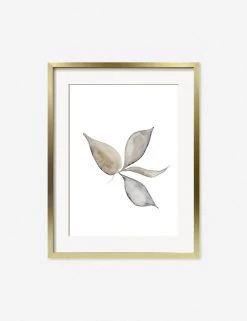 Lulu And Georgia Muted Pastels 'Faded Leaves' Print By Céline Nordenhed