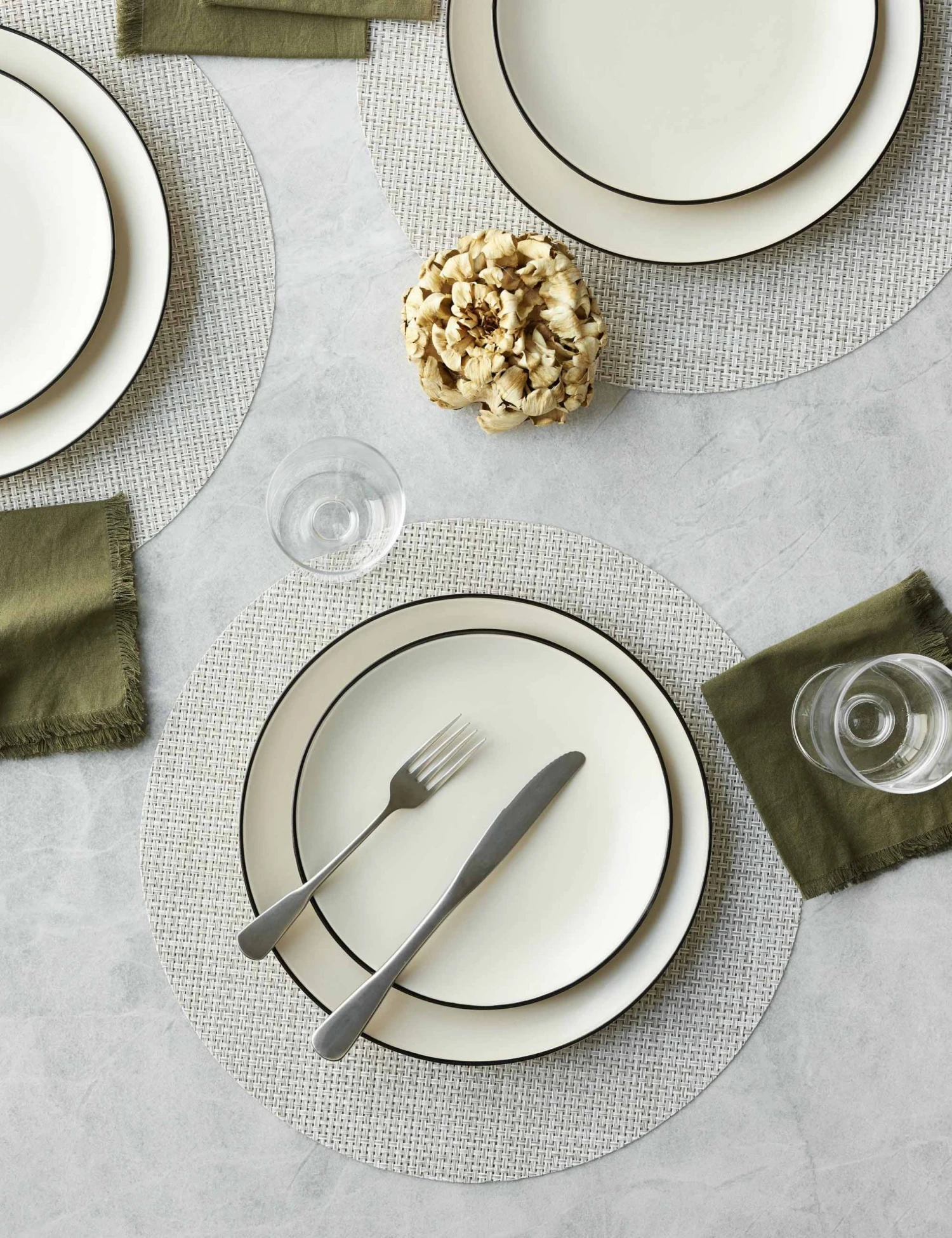 Lulu And Georgia Chilewich Basketweave Round Placemat (Set Of 4) 4 Lulu And Georgia Chilewich Basketweave Round Placemat (Set Of 4)