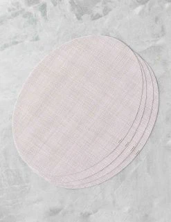 Lulu And Georgia Chilewich Mini Basketweave Oval Placemat (Set Of 4) Outdoor Collection
